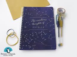 Personalised Celestial Notebook Bullet Journal Jotter Etsy Jotter Bullet Journal Personalised
