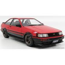 トヨタ カローラ レビン ミニカー 1 18 ignition model toyota corolla levin ae86 gt apex twin cam 2 door tuned version 1984 red black ig0555 トヨタカローラ ミニカー トヨタ