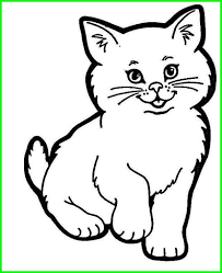 How to draw a cat is a video tutorial for kids. Gambar Lukisan Kucing Hitam Putih Cat Coloring Page Cartoon Cat Drawing Cat Drawing For Kid