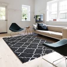 1001 muster schwarz weiss lassen sie eine wandgestaltung. Teppich Fur Wohnzimmer Flur Trendiger Marokko Muster M7410