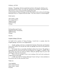 Dataset majlis daerah hulu terengganu. Sample Formal Letter