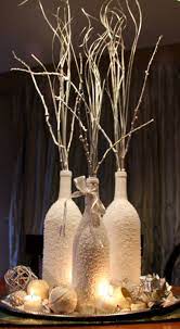 Many people use wine bottles for making centerpieces, because they are cheap, creative and beautiful. Pin On Wedding Ideas