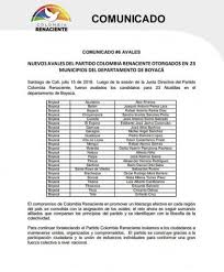 Colombia justa libres primer vicepresidente. Colombia Renaciente Primeros 23 Candidatos Para Alcaldias El Diario