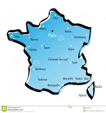Coloriage carte de france et dessin gratuit à imprimer. Stylized Map Of France Stock Vector Illustration Of Area 24643506