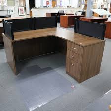 Job description for hotel front desk receptionist resume. Receptionist L Desk Walnut With Panels Office Furniture Liquidations