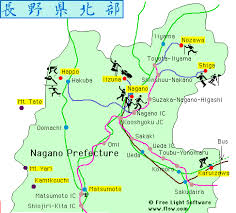 Regional city maps of japan: Nagano Olympic Games