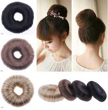 Korean Hairpiece Hair Donut Bun Ponytail Holder Hair Ring Rope Headwear Hairband Ebay Hair Donut Hair Rings Ponytail Holders
