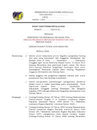 Pos pelayanan terpadu 10 perumahan luhur asri desa makmur jaya, kecamatan gondang. Contoh Sk Tpk