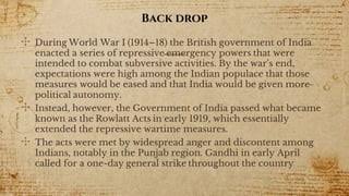 The jallianwala bagh massacre presentation | PPTX