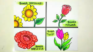 10 wallpaper bunga cantik, gambar bunga, foto bunga. Menggambar Macam Macam Bunga Gambar Bunga Youtube