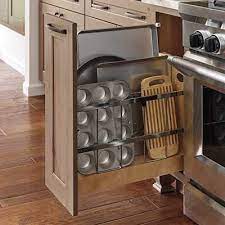 Are your countertops never clear? Slide Out Vertical Storage Storage Kitchen Remodel Design Vertical Storage