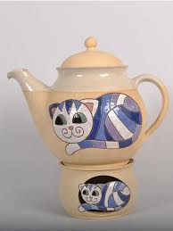 Teapot With Candle Warmer A Functional Piece Of Art Dimensions 26 Cm 10 In Wide 26 Cm Tall 35 Ceramic Teapots Tea Pots Handmade Ceramics