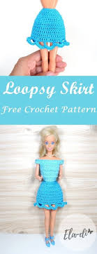 Dress Up Your Barbie Doll With This Loopsy Skirt Crochet Barbie Clothes Barbie Clothes Crochet