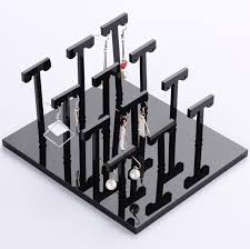 Re purpose a wire trash basket into earring holder this simple idea of how to re purpose a wire trash basket into a earring holder display diy project can. Wholesale Custom Acrylic Black Hanging Earring Holder Display Rack Stand China Necklace Display Rack And Necklace Display Stand Price Made In China Com