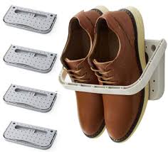 Tangkula electric shoe dryer rack : Laugh Cat 4 Pack Hanging Plastic Shoe Rack Wall Mount Creative Folding Organizer Shoe Shelf Adhesive Storage Shoe Holder For Door Buy Online In Cayman Islands At Cayman Desertcart Com Productid 96330403