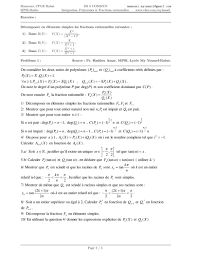SOLUTION: Ds 8 commun inte gration sur un segment polyno mes fractions  rationnelles - Studypool