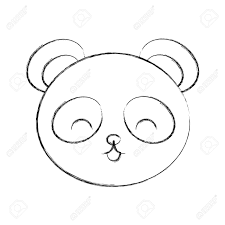 Niedliche Skizze Zeichnen Panda Bar Gesicht Grafik Design Lizenzfreie Fotos Bilder Und Stock Fotografie Image 79192859