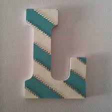It really couldn't get any easier! Eat Live Splurge Diy Monogram Letter Diy Monogram Letters Letter A Crafts Wooden Letters Diy