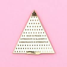 War Is Peace Freedom Is Slavery Ignorance Is Strength Page Your Place To Buy And Sell All Things Handmade Book Pins Enamel Pins Book Lovers Gifts