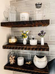 Interior designers share their top open shelving kitchen ideas. How To Decorate Open Kitchen Shelving First Thyme Mom