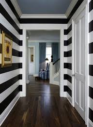 Black And White Striped Wall Sarahbaynesinteriordesign Com Interior Design Foyers Striped Hallway Striped Walls