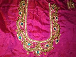 Maggam work blouse designs are the forefront of current machine embroidery trends; Maggam Work Blouse Designs Posts Facebook