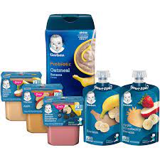 Sprinkle granola into a heart shape or place a heart cookie cutter gently on the yogurt and fill in with gran. Buy Gerber Purees 2nd Foods Pouches Puree Tubs Probiotic Cereal Assorted Variety Pack 12 Count Pack Of 1 Online In Germany B07tr6xftj