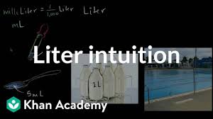 How much water do you need? Understanding Volume Liters Video Khan Academy
