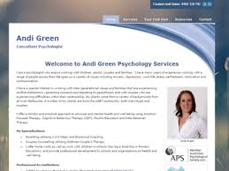 Andi Green Psychologist Psychologist Web Design Examples Green