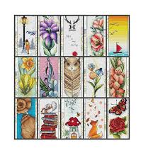 15 bookmark cross stitch pattern pdf instant download book cross stitch nursery cross stitch cute cross stitch easy cross stitch