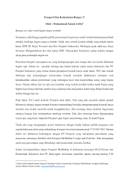 Ada perusahaan yang sedang membuka kesempatan lowongan kerja pt freeport indonesia, staff, staf administrasi, staf gudang, helpdesk dan banyak lagi melalui indeed.com. Pdf Freeport Dan Kedaulatan Bangsa