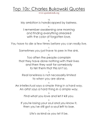 Top 10 Bukowski Quotes Charles Bukowski Quotes Quotes Bukowski