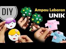 Diy Membuat Angpau Lebaran Tanpa Jahit Unik Eid Money Envelope No Sew Youtube Amplop Angpau Kreatif