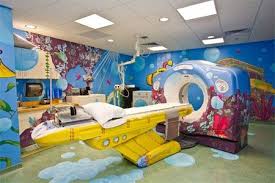 Vinyl Wraps That Make A Difference Large Format Printing Transforms The Mri Machine At Child Hospital Design Children Hospital Design Hospital Interior Design