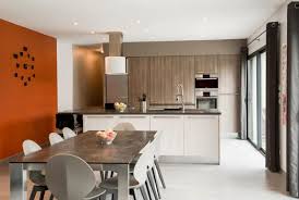 Black White Decoration Cuisine Renovation Amenagement Carreaux De Ciment Lyon Appartement M Interieur De Cuisine Amenagement Salon Architecte Interieur