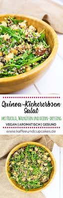 Quinoa Kichererbsen Salat Mit Rucola Rezept Kichererbsen Salat Rucola Salat Rucola