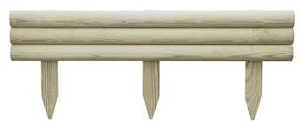 Only 7 left in stock. Blooma Pine Horizontal Log Edging H 200mm L 1m Diy At B Q