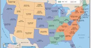 Universal Map U S History Wall Maps U S Today With Dates Of Statehood Wayfair History Wall Wall Maps Map