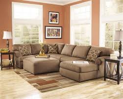 Cowan Contemporary Mocha Polyester 3pc Sectional W Laf Sofa Big Lots Furniture Ashley Furniture Living Room Furniture