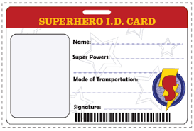 Superhero I D Card Craft Kraftykid Superhero Classroom Theme Superhero School Superhero Classroom