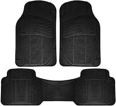 Floor Mats For Suvs Trucks Vans 3pc Set All Weather Rubber Semi Custom Fit Black Best Car Floor Mats Car Floor Mats Rubber Flooring