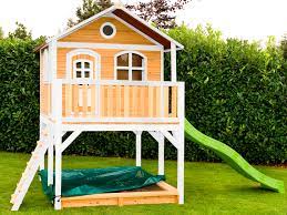 Juli 2020 11 02 uhr. Holz Kinderspielhaus Auf Stelzen Sandkasten Garten 173x113cm Innenmass Braun Weiss Spielhaus Kinderhaus Stelzenhaus Teilw Mit Rutsche Sandkasten Uvm