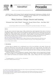 Look through examples of sum translation in sentences, listen to pronunciation and learn grammar. Pdf Malay Furniture Design Function And Meaning