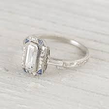 Vintage Art Deco 90 Carat Sapphire Diamond Engagement Ring On Etsy Art Deco Engagement Ring Deco Engagement Ring Vintage Jewelry
