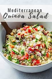 Mediterranean Quinoa Salad Recipe Mediterranean Recipes Mediterranean Diet Recipes Mediterranean Quinoa Salad