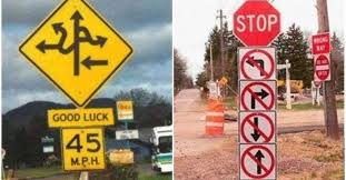 Check spelling or type a new query. The 20 Most Confusing Road Signs Ever Road Signs Signs Construction Zone