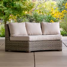 Mix and match the pieces of the coral coast myles wicker curved outdoor 6 piece outdoor patio sectional set to craft your own unique outdoor seating option. Sausalito Sectional Curved Armless In Natural Terra Outdoor Living