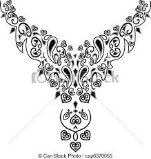 Black And White Necklace Clipart Free Clip Art Necklace Clipart Vector Of Necklace Design Fashion Csp6370055 Search Clip Art Art Necklaces Necklace Designs Free Clip Art