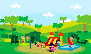 Resultado de imagem para praÃ§a com crianÃ§as