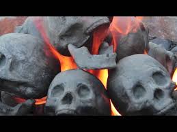 This skulls and bones bundle comes with a large skull, crossbones, and six mini skulls. Fireproof Skulls For Your Firepit